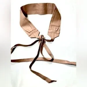 G.I.L.I. Obi Reversible Leather Embossed Wrap Belt Medium/Large Tan G.I.L.I. | Accessories | Gili Embossed Leather Reversible  main image 2